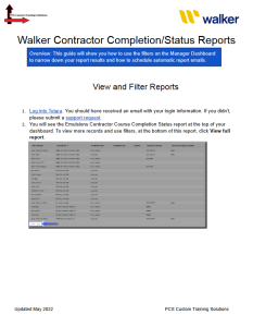 Emulsions Contractor Report Instructions